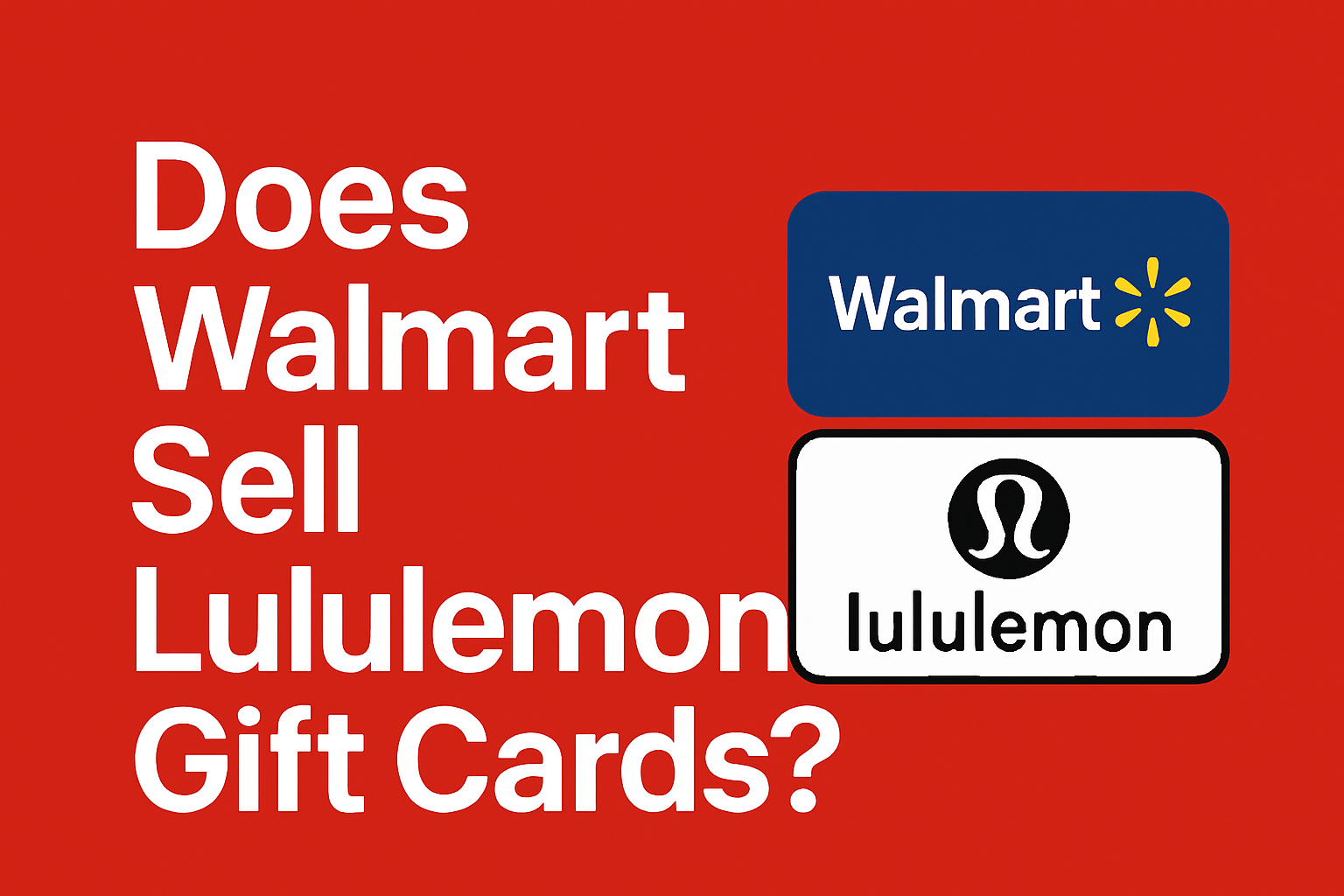 Does Walmart Sell Lululemon Gift Cards?